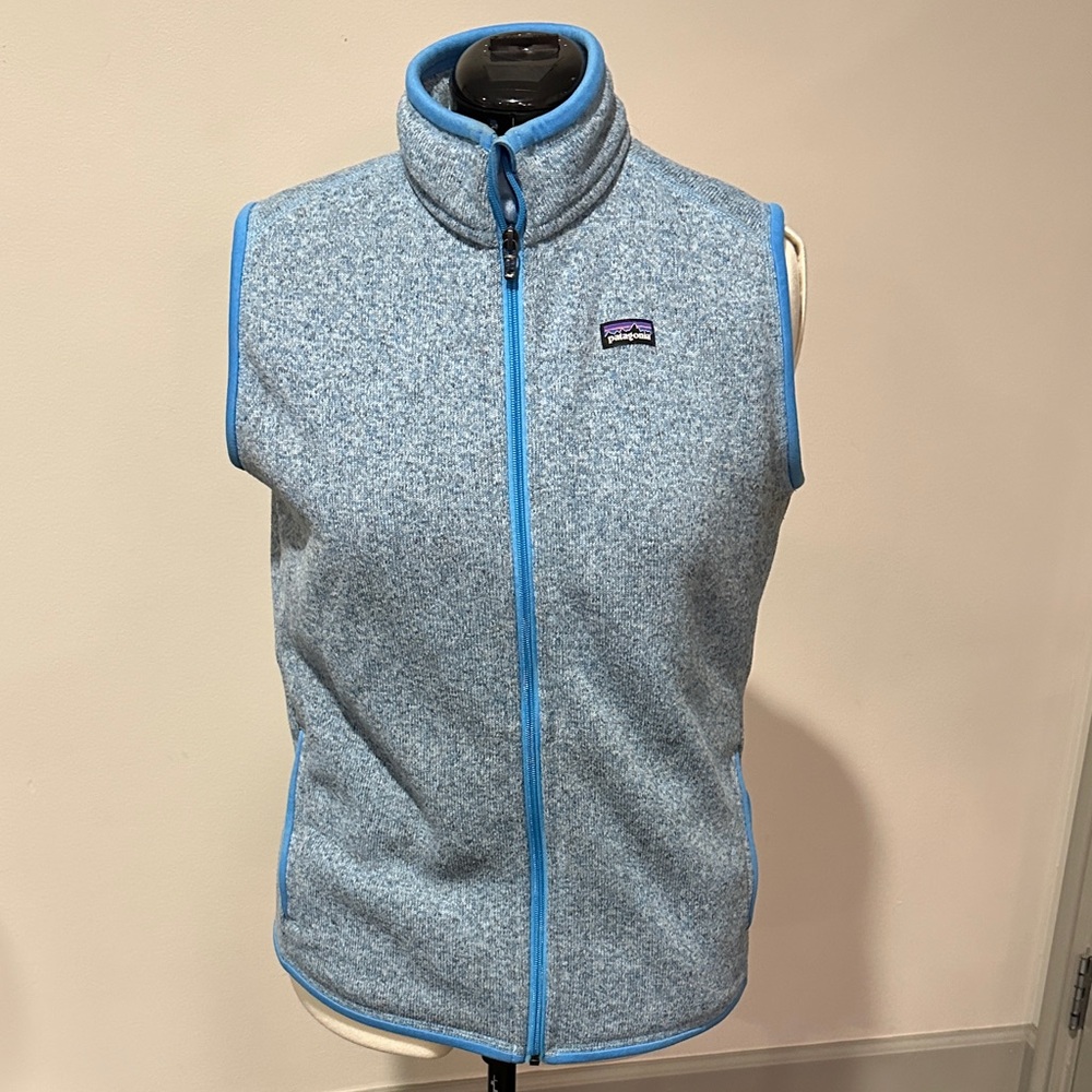 Patagonia Light Blue Sleeveless Fleece